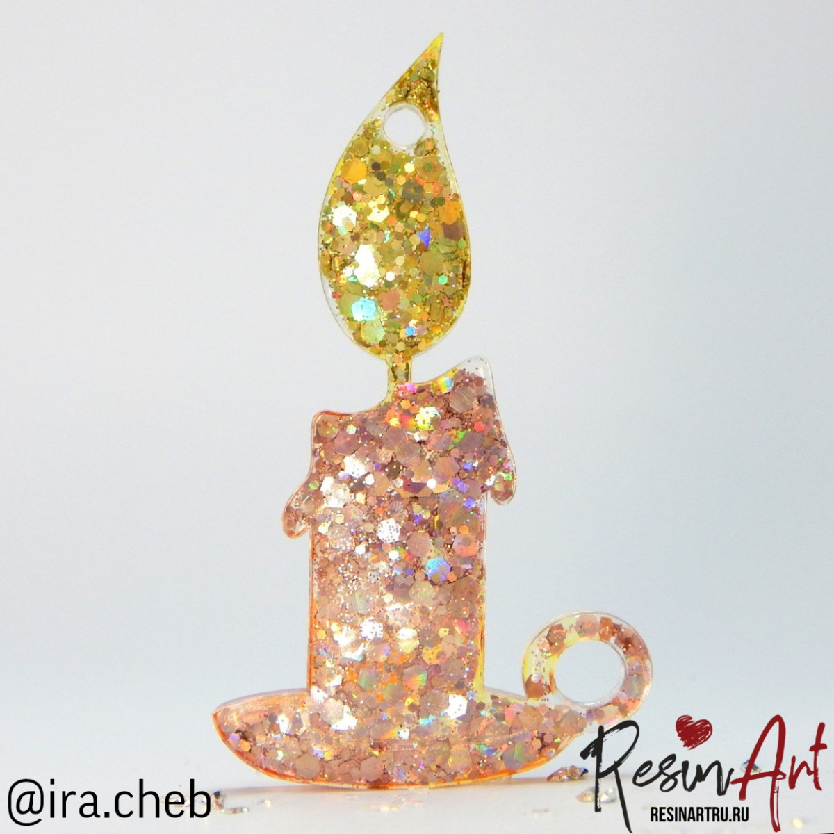 No. 577 Christmas Ornament Candle Silicone Mold - image 6