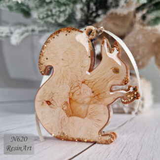 No. 620-S Christmas Ornament Squirrel Silicone Mold - image 1