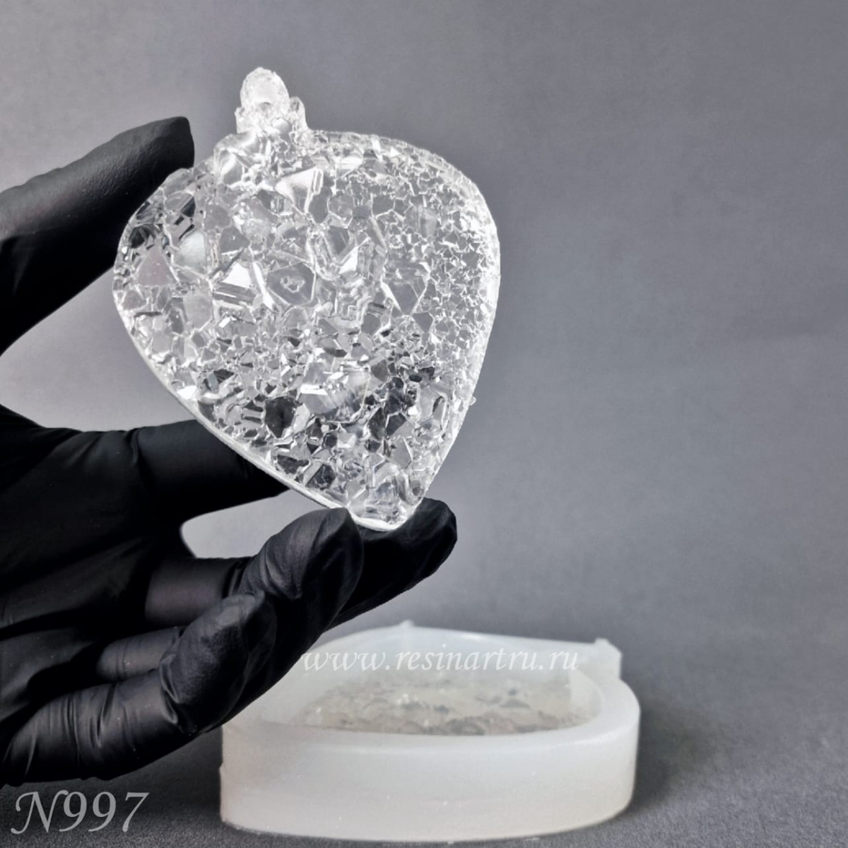 No. 997-S Christmas Ornament Crystal Silicone Mold - image 2