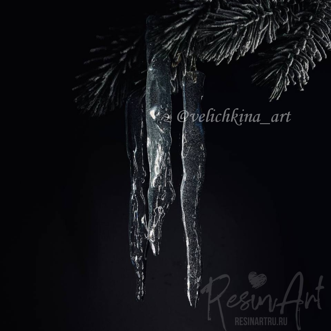 No. 799 Set with Icicles (Christmas Ornaments) Silicone Mold - image 11