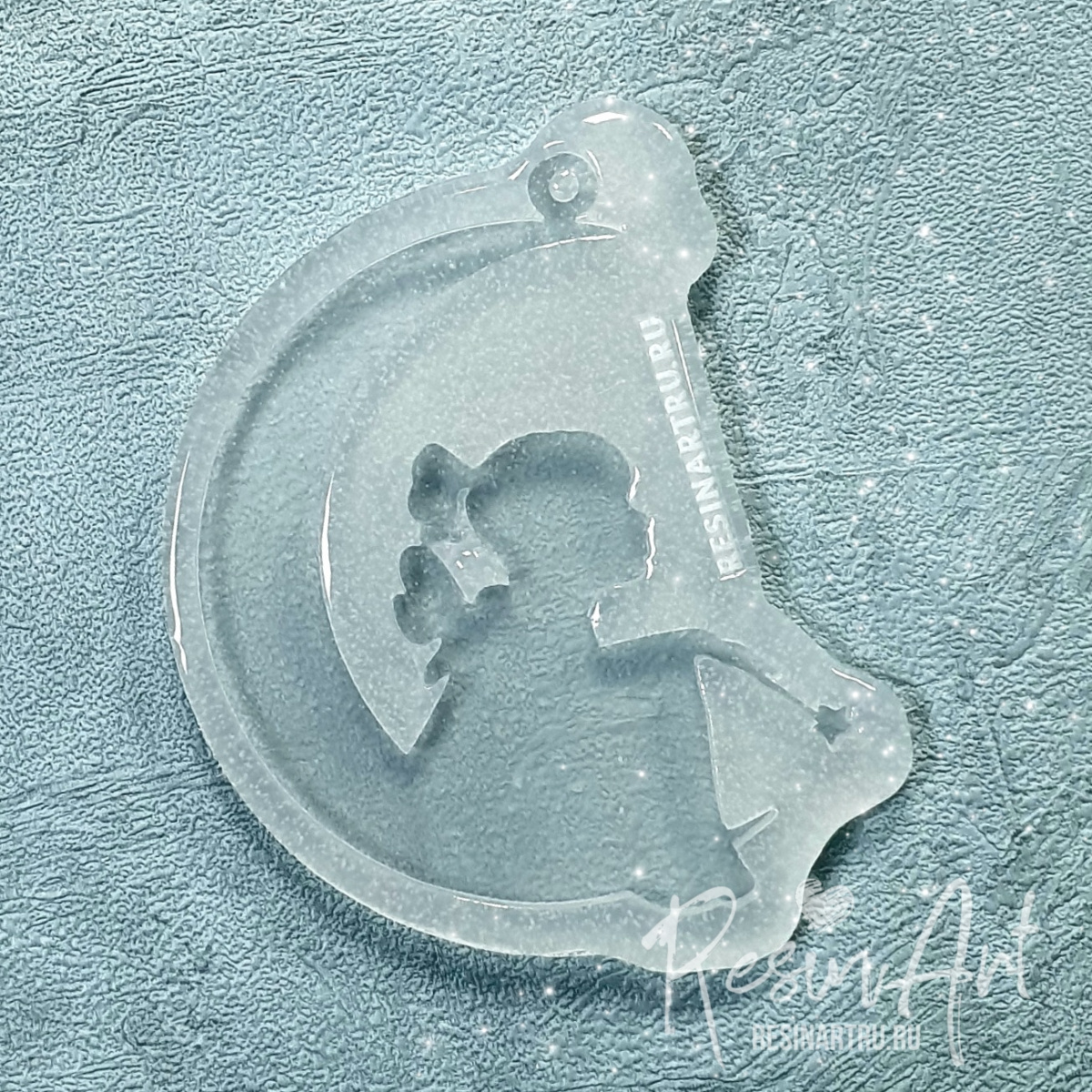 No. 432-S Christmas Ornament Fairy Silicone Mold - image 2