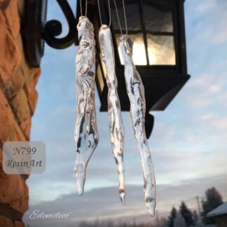 No. 799 Set with Icicles (Christmas Ornaments) Silicone Mold - image 1