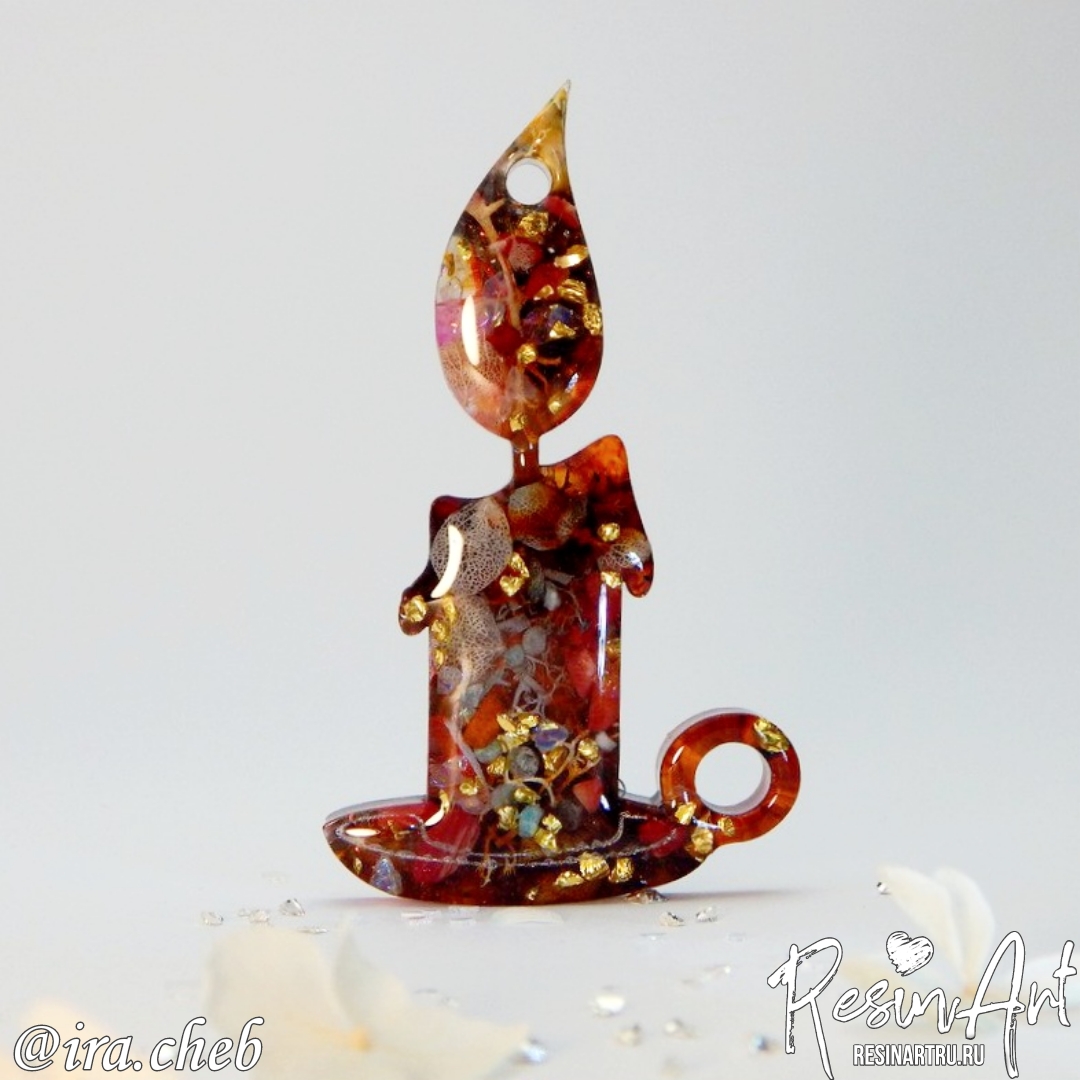 No. 577 Christmas Ornament Candle Silicone Mold - image 4