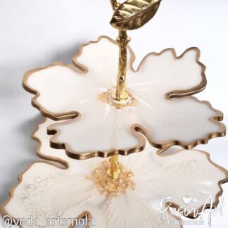 No. 297 Tiered Stand Plate (18 cm) Flower No. 7 (Hibiscus) Silicone Mold - image 1