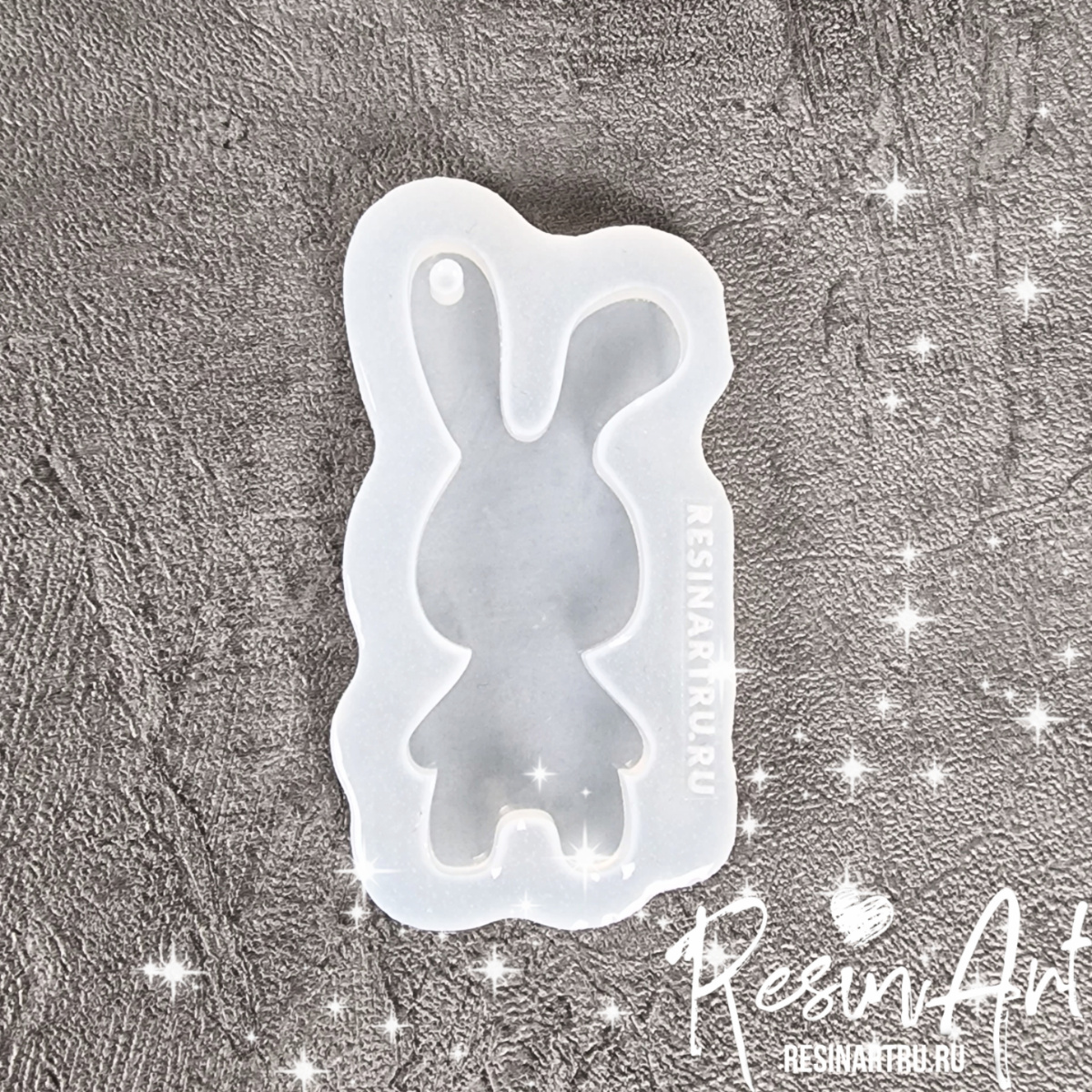 No. 641-S Christmas Ornament Bunny Silicone Mold - image 2