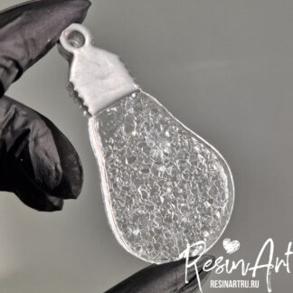 No. 812-S Christmas Ornament Crystal Light Bulb Silicone Mold - image 1