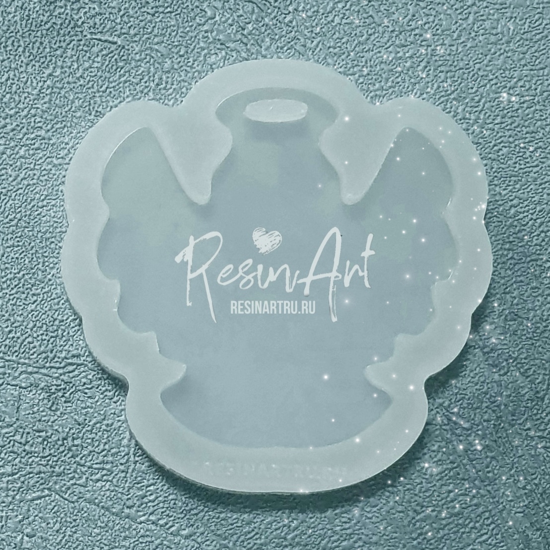 No. 430-S Christmas Ornament Angel No. 2 Silicone Mold - image 2