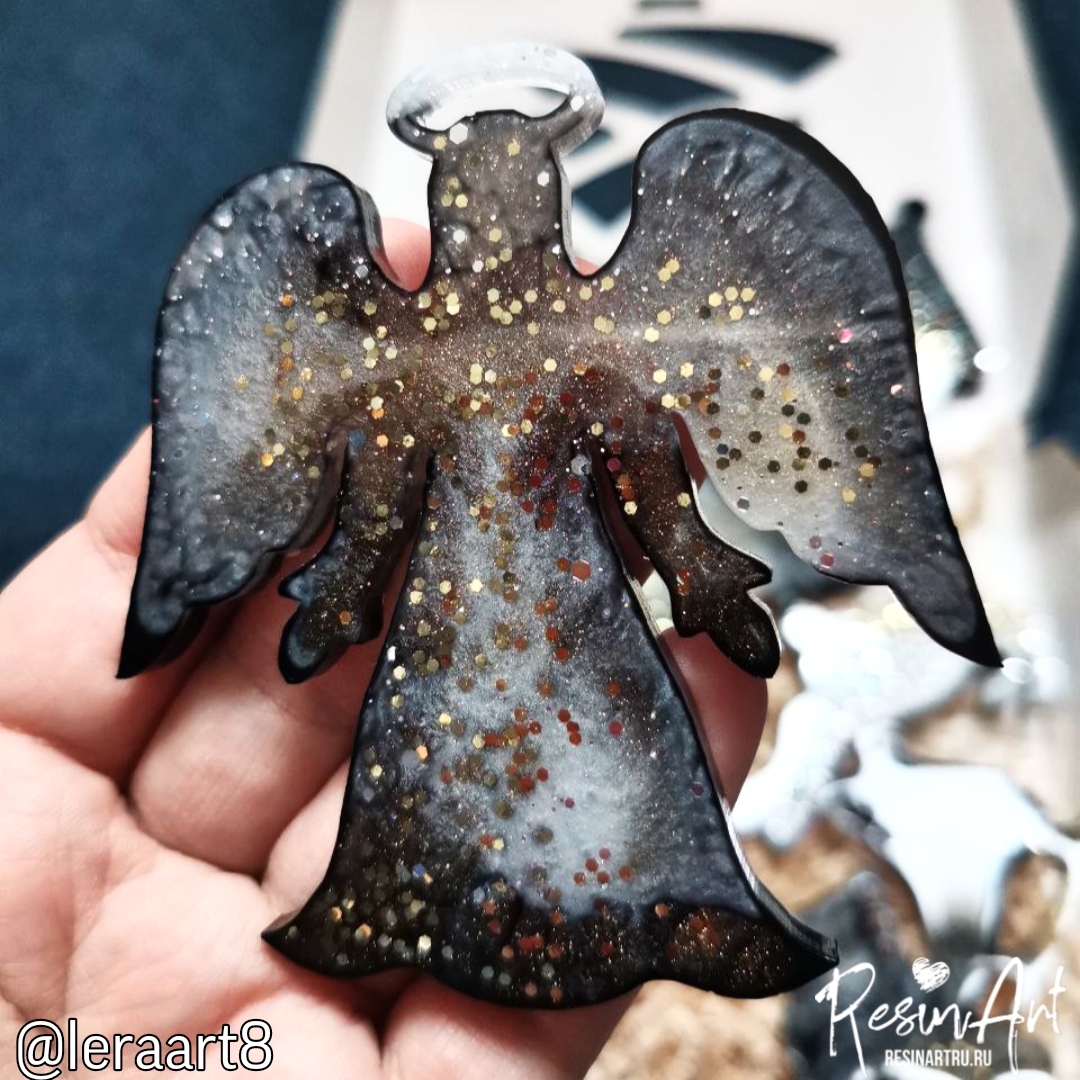 No. 439 Christmas Ornament Angel No. 3 Silicone Mold - image 5