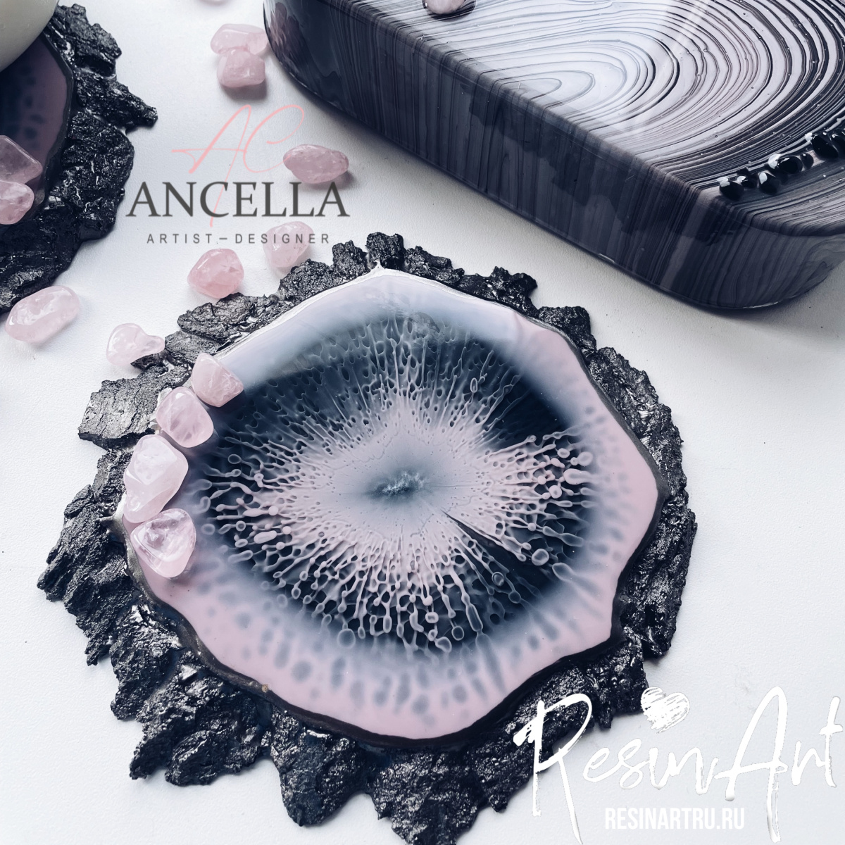 No. 227 Coaster with Organic Edge No. 2 Silicone Mold - image 6
