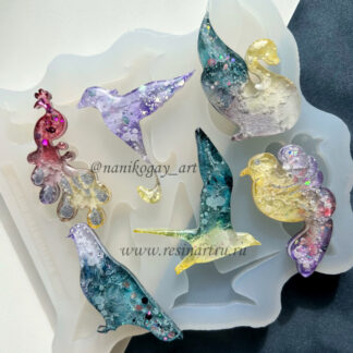 No. 914 Brooch Set Silicone Mold - image 1