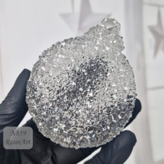 No. 859 Christmas Ornament Crystal Bauble (7.2 cm) Silicone Mold - image 1