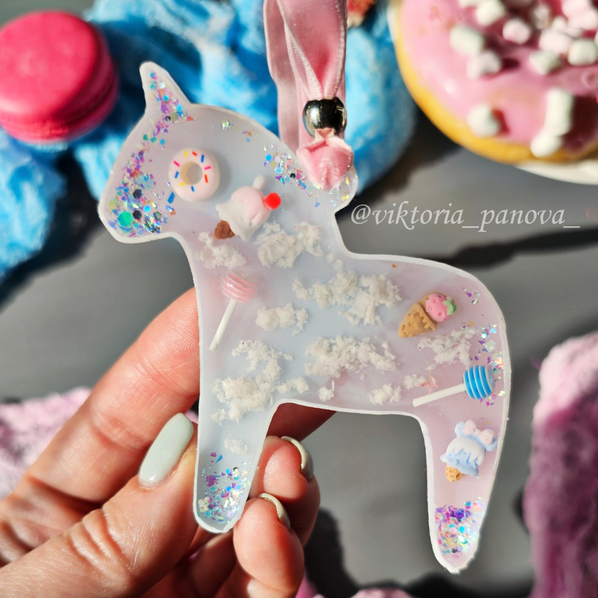 No. 624 Christmas Ornament Horse Silicone Mold - image 8