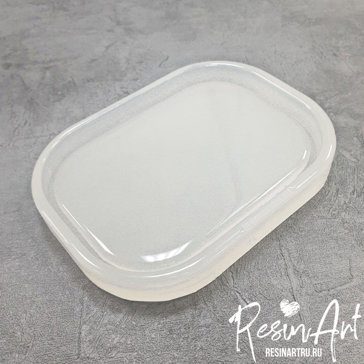 No. 328-S Rimmed Mold No. 6 - Rectangle with Rounded Corners (M) Silicone Mold - image 2