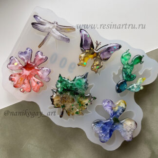 No. 900-S Brooch Set Silicone Mold - image 1