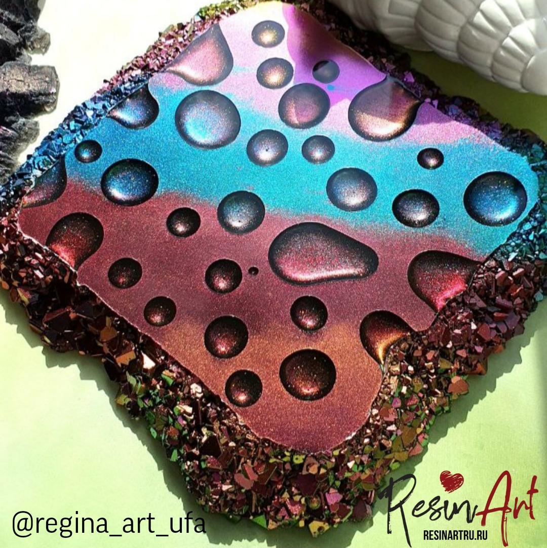No. 239 Coaster with Crystal Edge No. 19 Silicone Mold - image 7