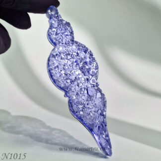 No. 1015-S Christmas Ornament Crystal Silicone Mold - image 1