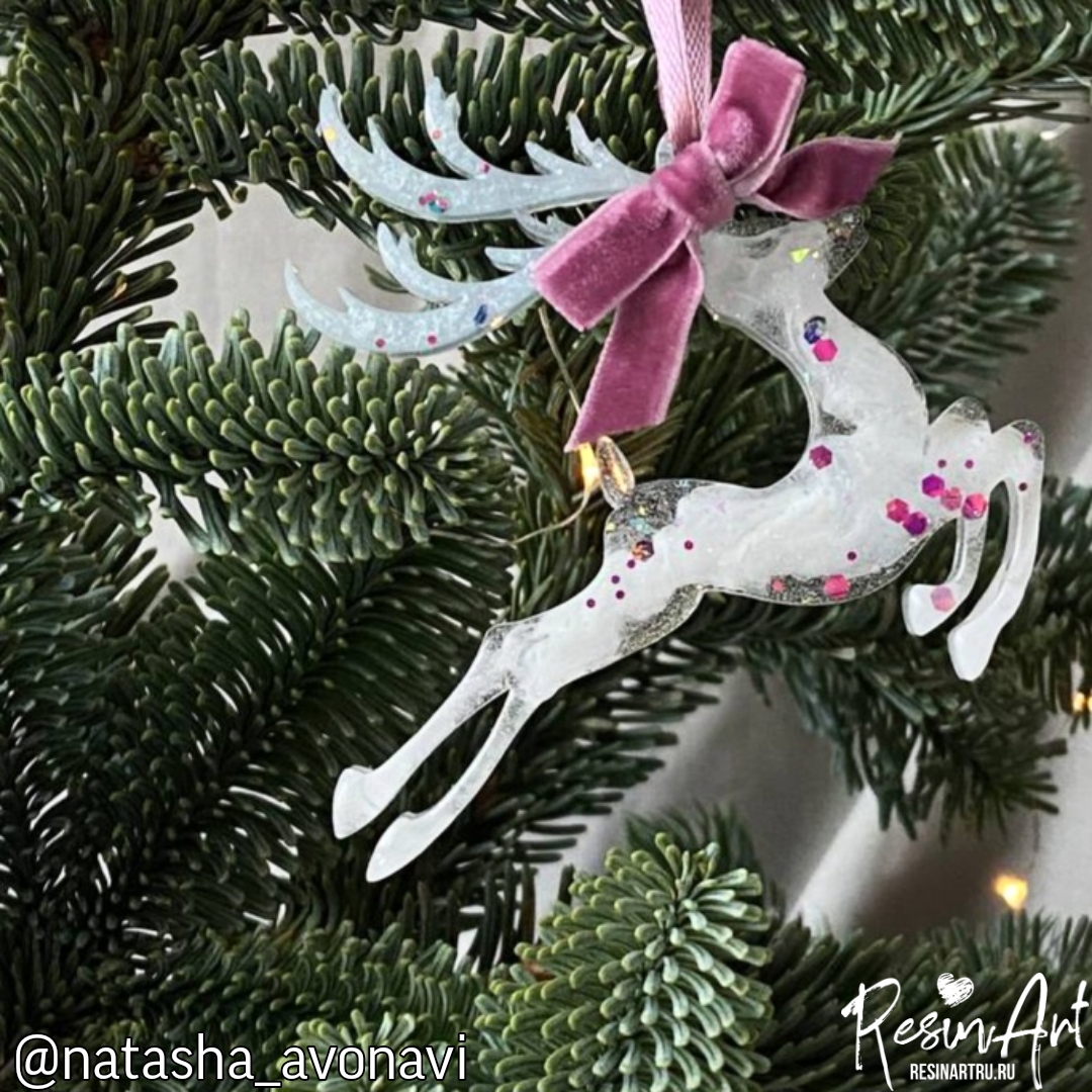 No. 576 Christmas Ornament Reindeer Silicone Mold - image 15