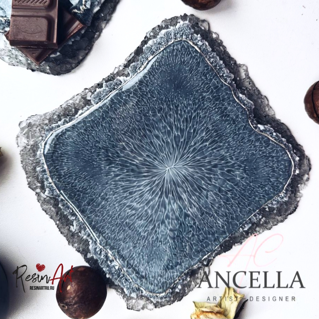 No. 239 Coaster with Crystal Edge No. 19 Silicone Mold - image 5