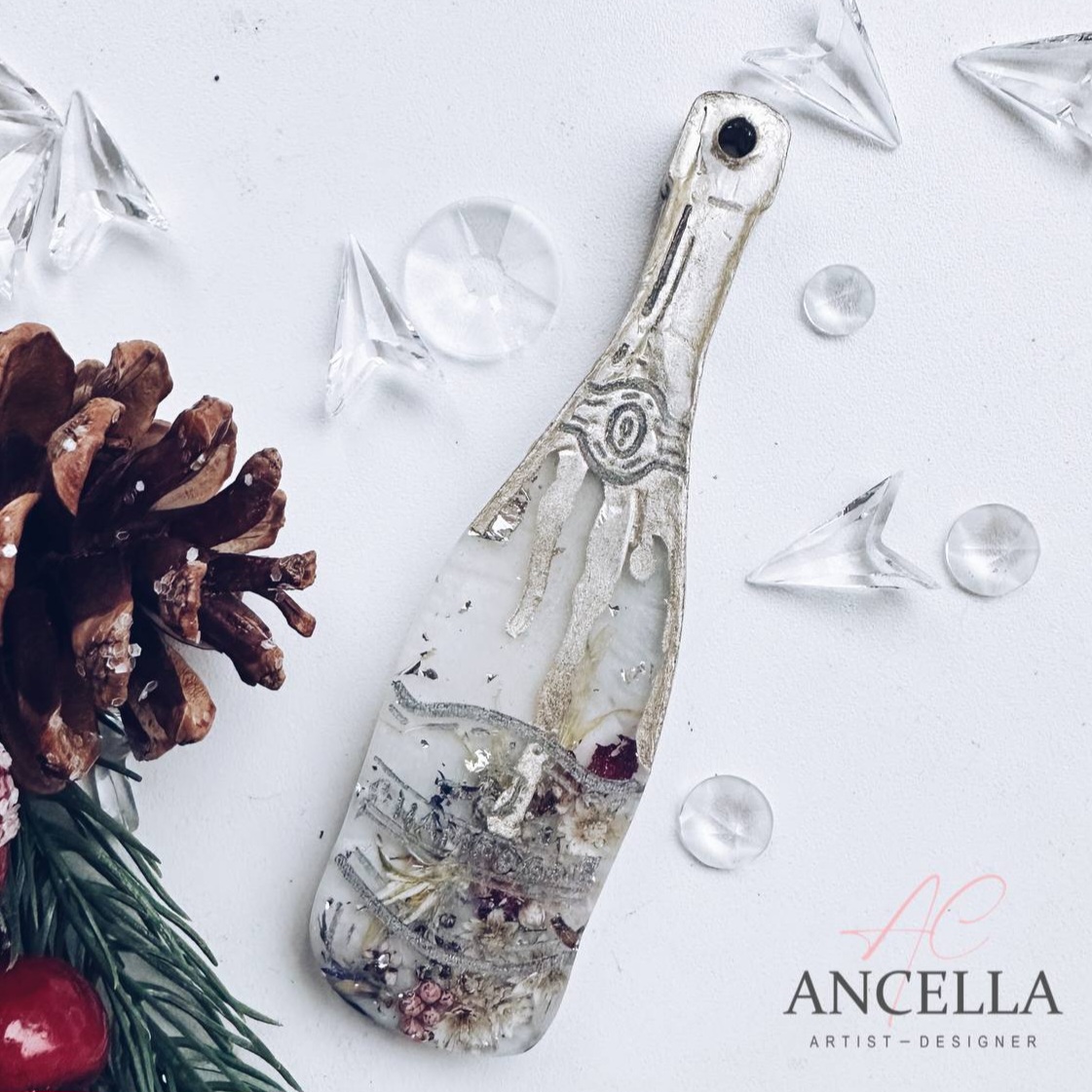 No. 628 Christmas Ornament Champagne (11.5 cm) Silicone Mold - image 5