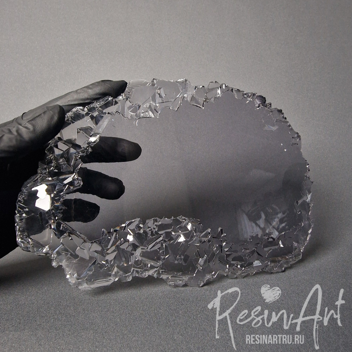 No. 877 Coaster / Serving Board with Crystal Edge Silicone Mold - image 1