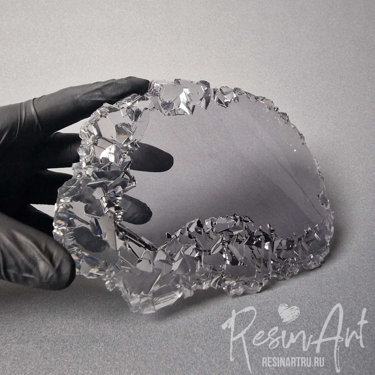 No. 877 Coaster / Serving Board with Crystal Edge Silicone Mold - image 2
