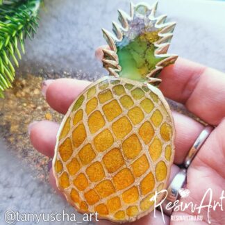 No. 626-S Christmas Ornament Pineapple Silicone Mold - image 1