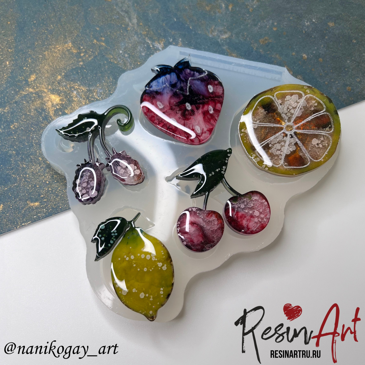 No. 903 Brooch Set Silicone Mold - image 1