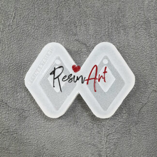 No. 365 Earrings Diamonds 2.8*3.9 cm Silicone Mold - image 1