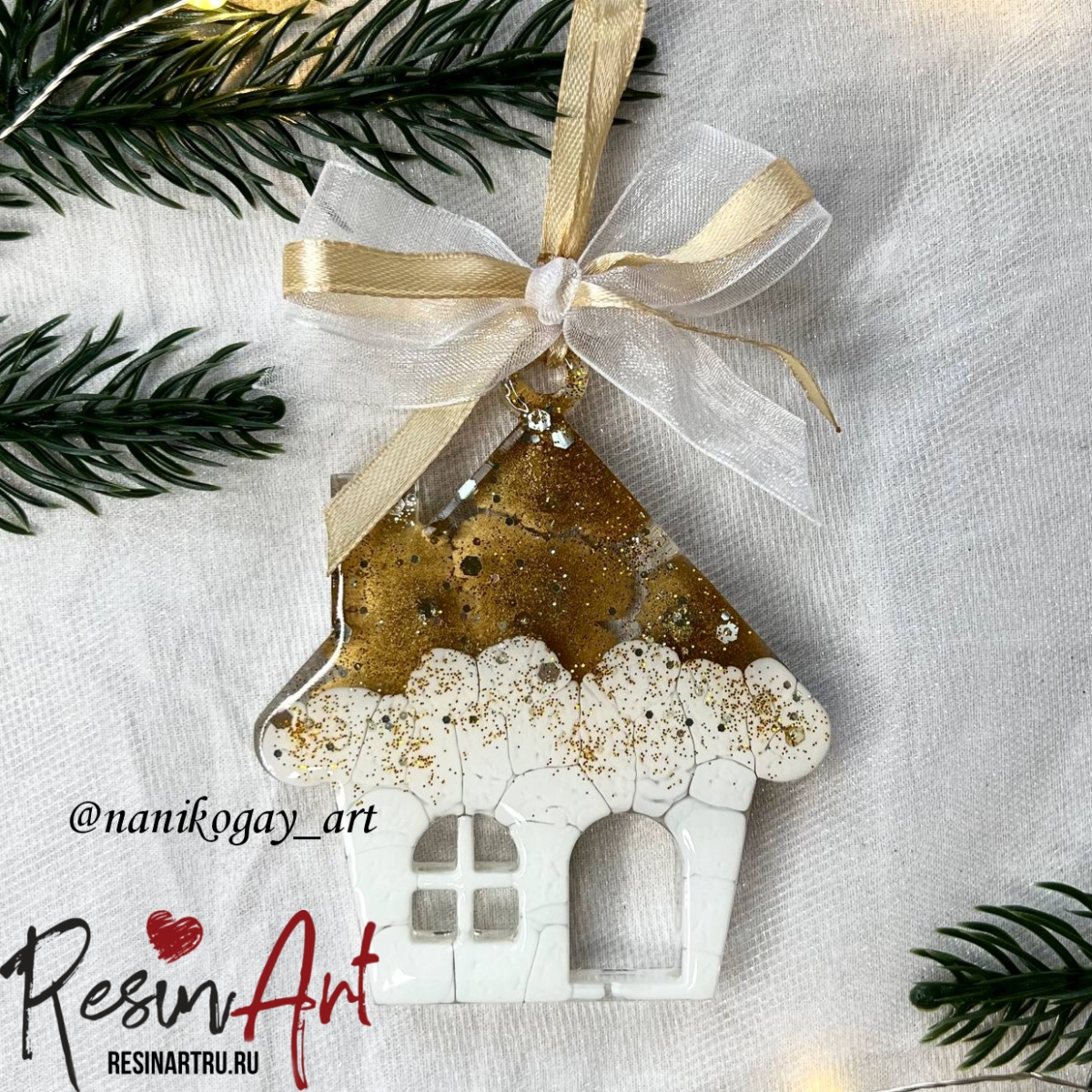 No. 438 Christmas Ornament House No. 2 Silicone Mold - image 25