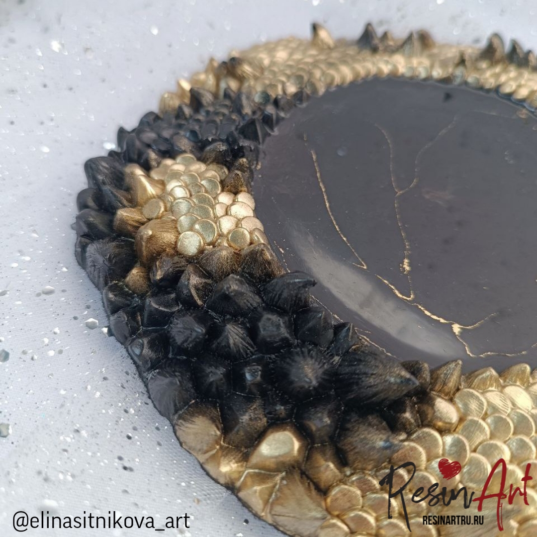 No. 796 Coaster with Dragon Scales Silicone Mold - image 13