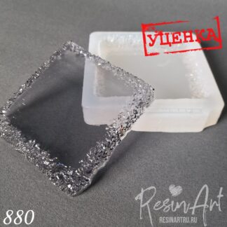 No. 880-U Coaster with Crystal Edge Silicone Mold - image 1
