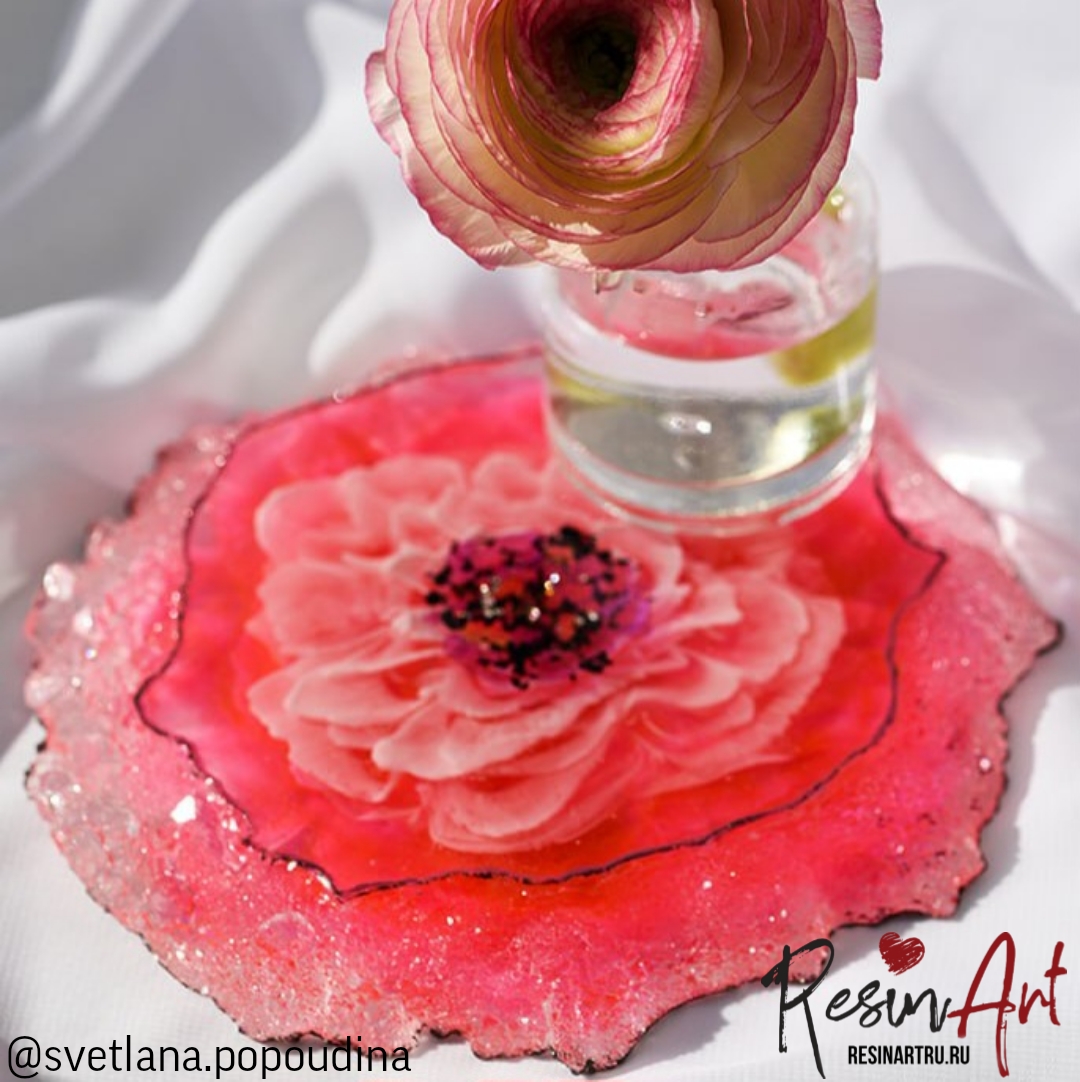 No. 232 Coaster with Crystal Edge No. 12 Silicone Mold - image 10