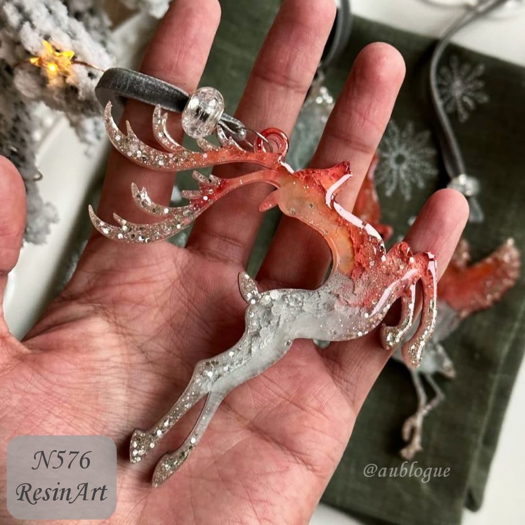 No. 576 Christmas Ornament Reindeer Silicone Mold - image 38
