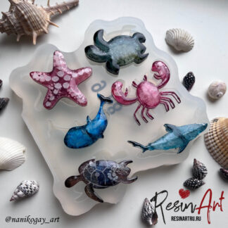 No. 918 Brooch Set Silicone Mold - image 1
