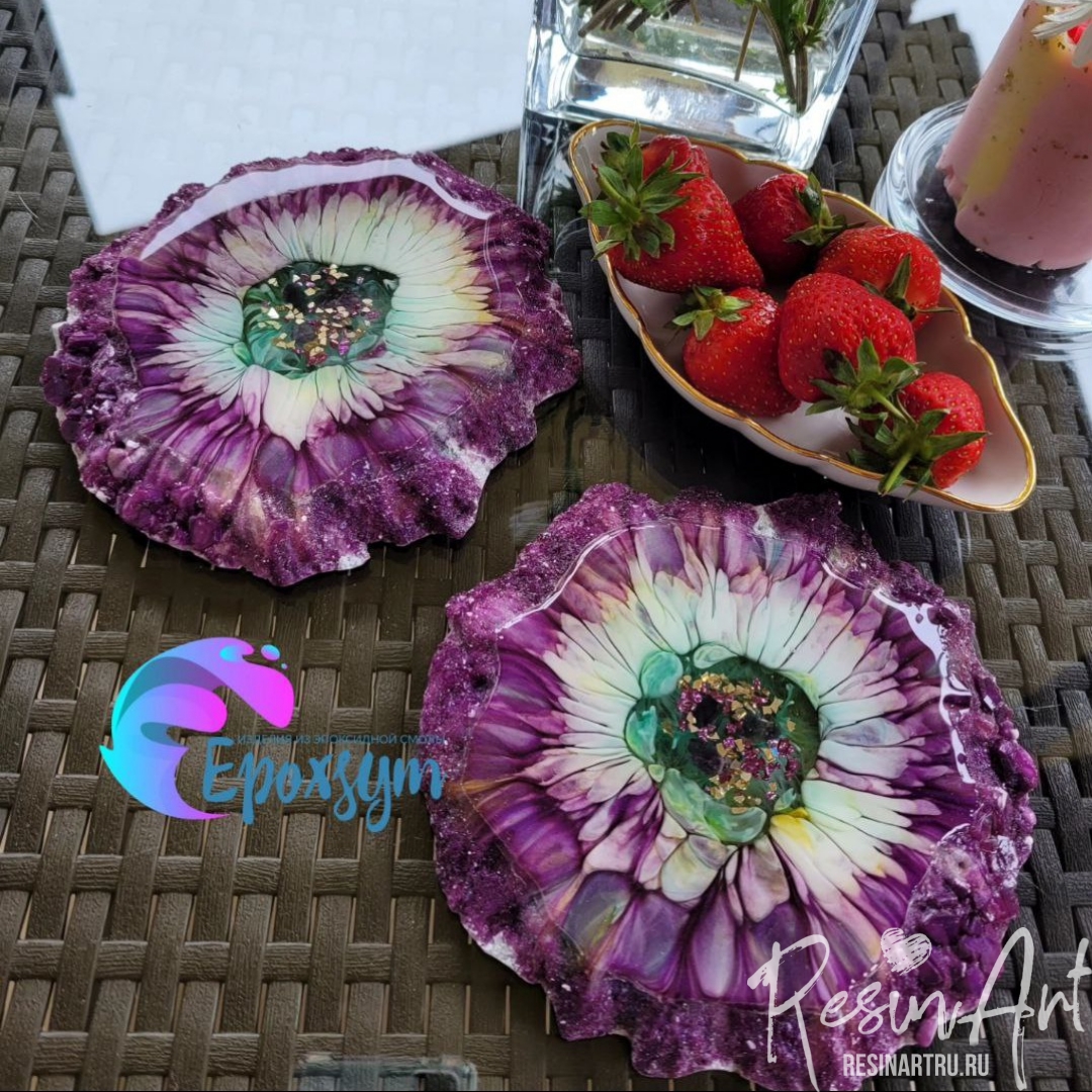 No. 232 Coaster with Crystal Edge No. 12 Silicone Mold - image 15