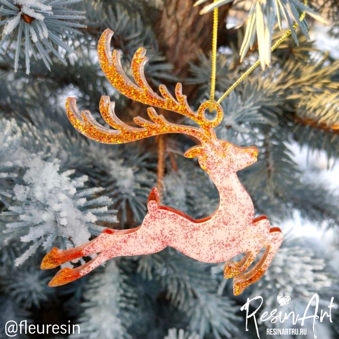 No. 576 Christmas Ornament Reindeer Silicone Mold - image 22